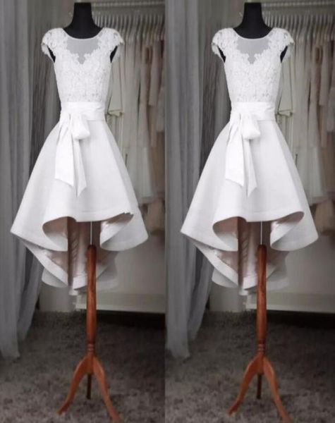 white short prom dresses bateau sheer neck cap short sleeves high low designer satin a line bows applique homecoming cocktail part9041664, Black
white short prom dresses bateau sheer neck cap short sleeves high low designer satin a line bows applique homecoming cocktail part9041664, Black