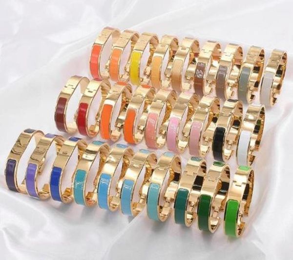 316l stainless steel bracelet 18k gold plated h enamel colorful bangle fashion jewelry for women8043966, Black
316l stainless steel bracelet 18k gold plated h enamel colorful bangle fashion jewelry for women8043966, Black
