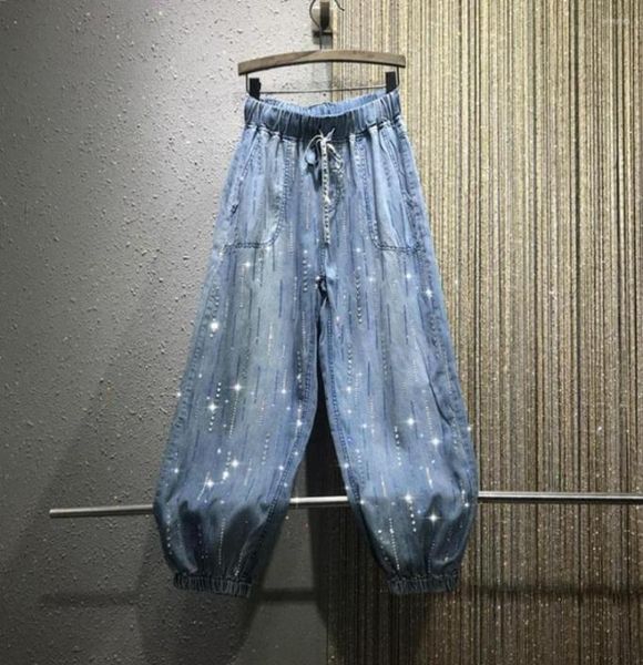 women's jeans spring autumn women's thin colored diamond rhines loose elastic waist girls ladies denim harem pants4227153, Blue
women's jeans spring autumn women's thin colored diamond rhines loose elastic waist girls ladies denim harem pants4227153, Blue