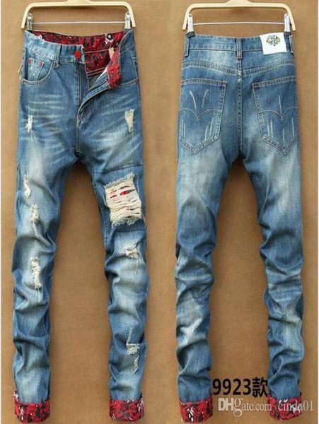 men039s slim skinny pants runway straight elastic denim pants destroyed ripped jeans6318864, Blue
men039s slim skinny pants runway straight elastic denim pants destroyed ripped jeans6318864, Blue