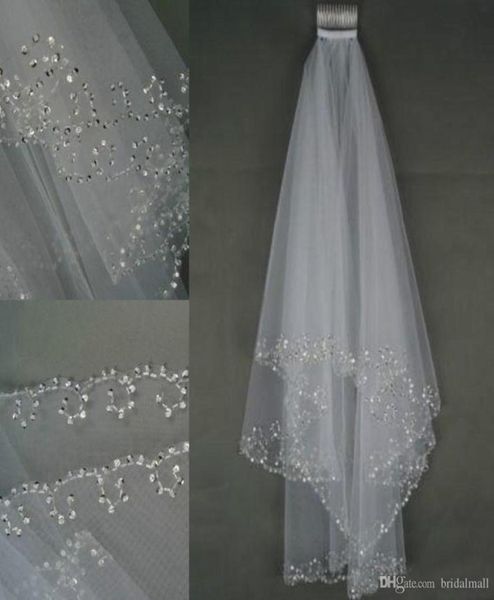 2019 in stock wedding veils crystals 2layer handmade crescent edge bridal accessories white and ivory bridal veils beads with com5659853, Black
2019 in stock wedding veils crystals 2layer handmade crescent edge bridal accessories white and ivory bridal veils beads with com5659853, Black