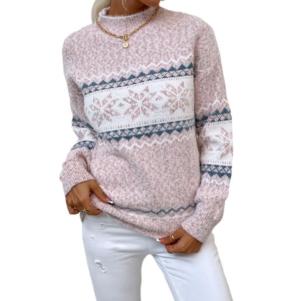womens sweaters snowflake printed korean jumper turtleneck female autumn and winter casual loose y2k 230811, White;black
womens sweaters snowflake printed korean jumper turtleneck female autumn and winter casual loose y2k 230811, White;black