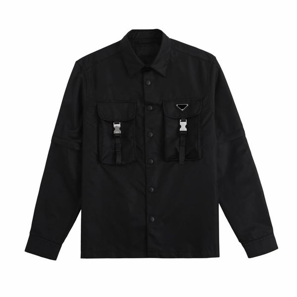 2022 street blouses mens shirt jackets classic retro long shirts fabric comfortable breathable perforated logo detachable slee285d, White;black
2022 street blouses mens shirt jackets classic retro long shirts fabric comfortable breathable perforated logo detachable slee285d, White;black