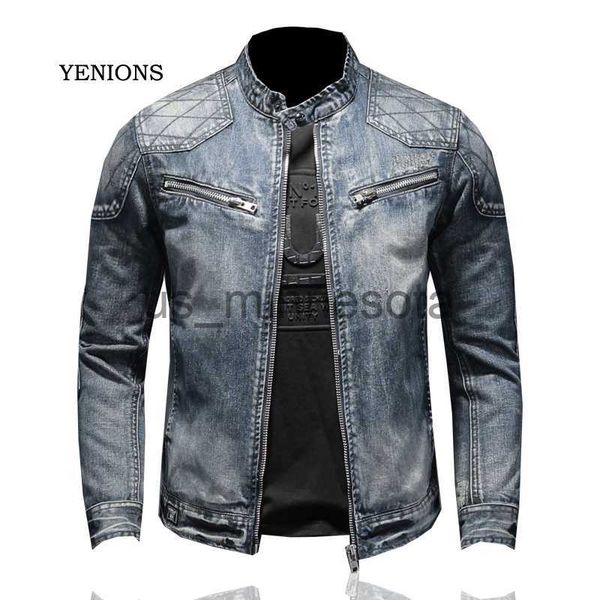 men's jackets 2021 winter plus velvet thicken jeans coat men denim jacket standup collar zipper slim warm moto bomber blue cowboy outwe, Black;brown
men's jackets 2021 winter plus velvet thicken jeans coat men denim jacket standup collar zipper slim warm moto bomber blue cowboy outwe, Black;brown