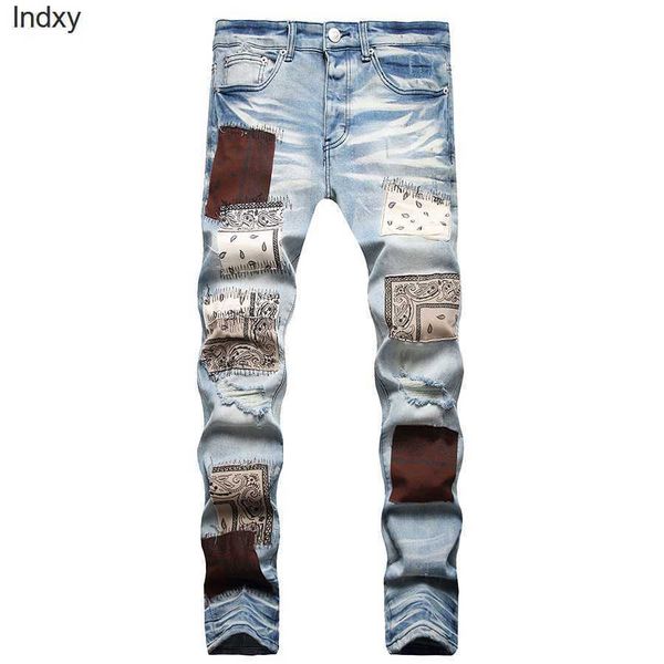 men's jeans european jean hombre patch men embroidery patchwork ripped for trend brand motorcycle pant mens skinny, Blue
men's jeans european jean hombre patch men embroidery patchwork ripped for trend brand motorcycle pant mens skinny, Blue