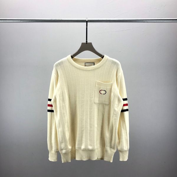 2 mens designer sweaters retro classic luxury sweatshirt men arm letter embroidery round neck comfortable high-quality jumper fashion cardig, White;black
2 mens designer sweaters retro classic luxury sweatshirt men arm letter embroidery round neck comfortable high-quality jumper fashion cardig, White;black
