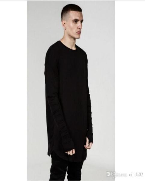 mens hip hop t shirt full long sleeve tshirt with thumb hole cuffs tees shirts curve hem men street wear 4255772, White;black
mens hip hop t shirt full long sleeve tshirt with thumb hole cuffs tees shirts curve hem men street wear 4255772, White;black