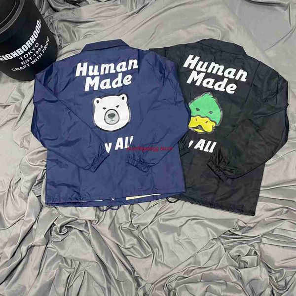 v16z 2023 men and women trend hoodies sweatshirts fashion brand human made jackets suntide back animal head coach jacket loose bear head duc, Black;brown
v16z 2023 men and women trend hoodies sweatshirts fashion brand human made jackets suntide back animal head coach jacket loose bear head duc, Black;brown