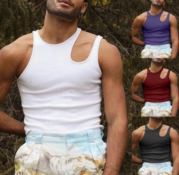 men039s tank chic men shirt solid color slim fit pullover sleeveless round neck special asymmetric for parties9489550, White;black
men039s tank chic men shirt solid color slim fit pullover sleeveless round neck special asymmetric for parties9489550, White;black