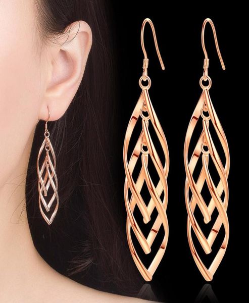 fashion long rose gold dangle earrings jewelry for women s925 sterling silver tassel rope wave hollow ear rings1645833
fashion long rose gold dangle earrings jewelry for women s925 sterling silver tassel rope wave hollow ear rings1645833