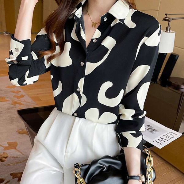 print long sleeved shirt for women autumn style large size fashionable western patterned, White
print long sleeved shirt for women autumn style large size fashionable western patterned, White