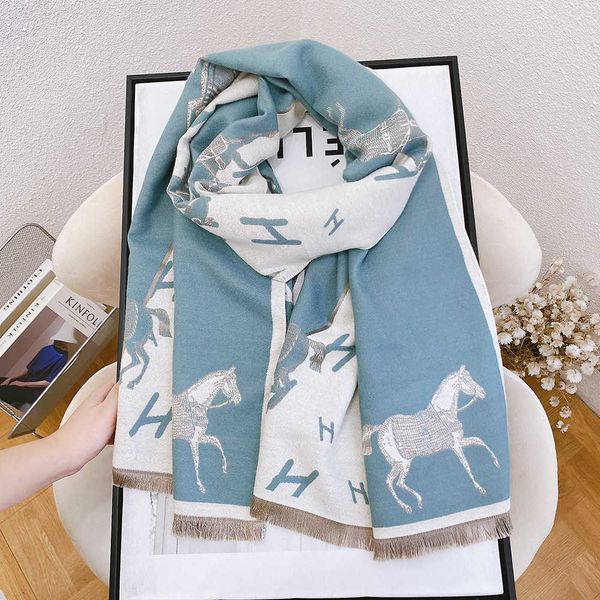 winter and autumn scarf for women men online store 2023 new cashmere women's fashion warm long thickened shawl, Blue;gray
winter and autumn scarf for women men online store 2023 new cashmere women's fashion warm long thickened shawl, Blue;gray