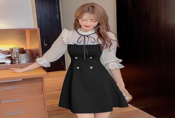 party dresses lizi cute polka dot women onepiece dress korean summer spring chiffon high waist black6272094, White;black
party dresses lizi cute polka dot women onepiece dress korean summer spring chiffon high waist black6272094, White;black