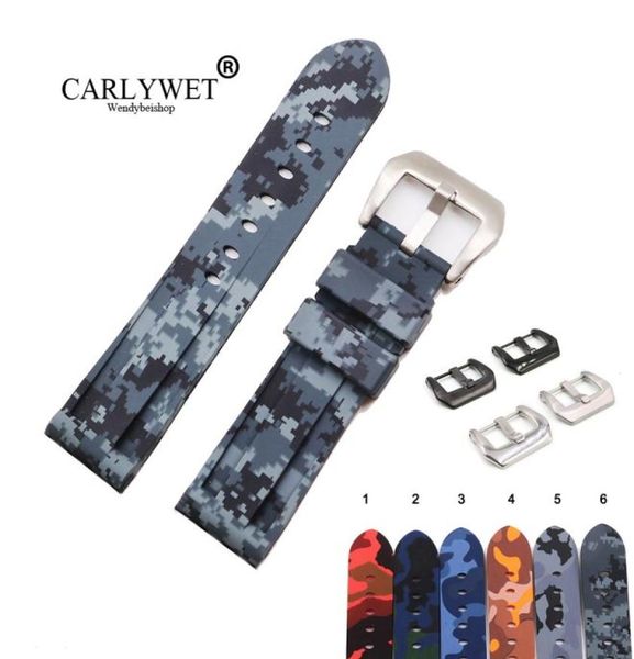 carlywet 24mm camo color waterproof silicone rubber replacement watch band strap band loops5564286, Black;brown
carlywet 24mm camo color waterproof silicone rubber replacement watch band strap band loops5564286, Black;brown