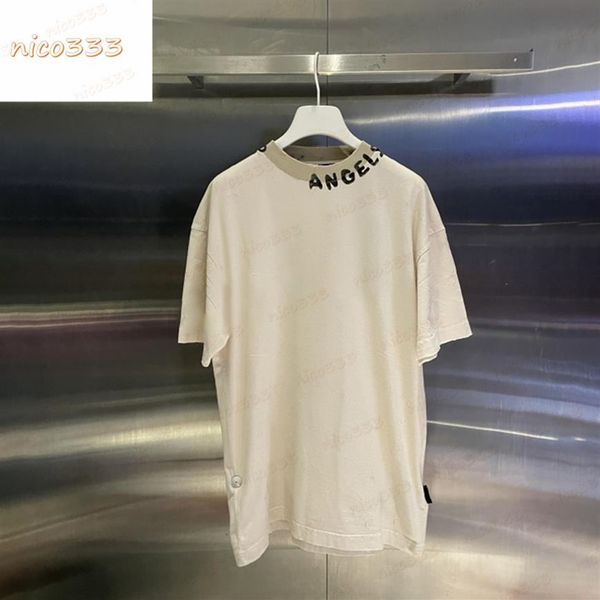 23ss new neckline letters round neck cotton loose black white street versatile mens women spring summer short sleeve t shirt268p, White;black
23ss new neckline letters round neck cotton loose black white street versatile mens women spring summer short sleeve t shirt268p, White;black