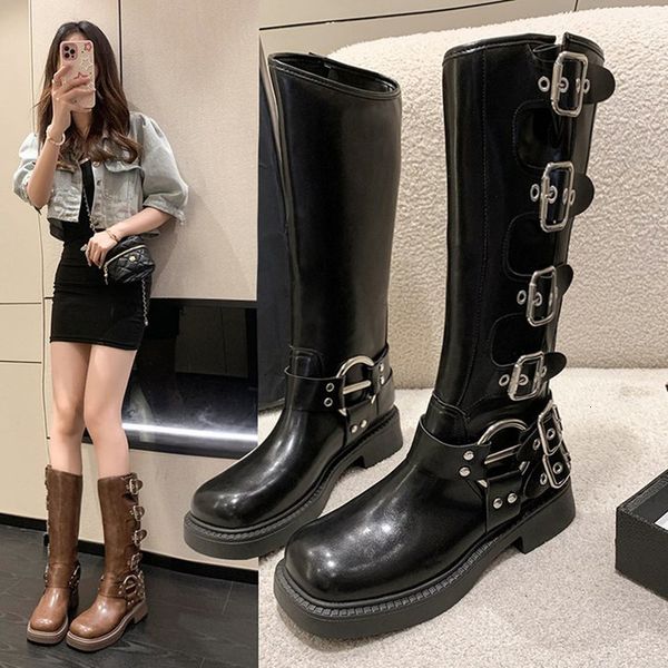 boots spring and autumn 2023 vintage square head sleeve western cowboy boot with thick heels below the knee boots for women 230810, Black
boots spring and autumn 2023 vintage square head sleeve western cowboy boot with thick heels below the knee boots for women 230810, Black