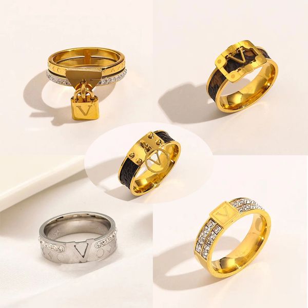 designer branded rings women 18k gold plated crystal faux leather stainless steel love wedding jewelry supplies ring fine carving finger rin, Slivery;golden
designer branded rings women 18k gold plated crystal faux leather stainless steel love wedding jewelry supplies ring fine carving finger rin, Slivery;golden