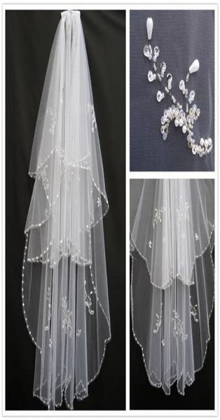 2t white or ivory beading wedding accessory veils bridal veil retail whole crystal beaded bridal veil with comb87858479086288, Black
2t white or ivory beading wedding accessory veils bridal veil retail whole crystal beaded bridal veil with comb87858479086288, Black