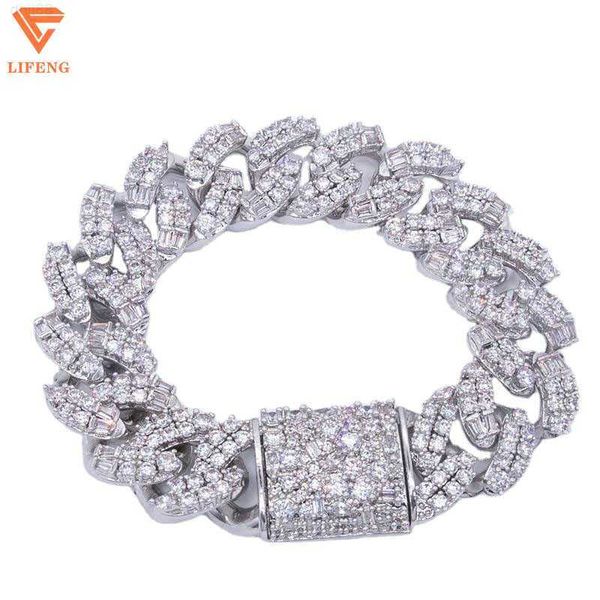 hip hop jewelry cuban link chain vvs moissanite 925 sterling sliver 24mm iced out moissanite cuban bracelet, Silver
hip hop jewelry cuban link chain vvs moissanite 925 sterling sliver 24mm iced out moissanite cuban bracelet, Silver