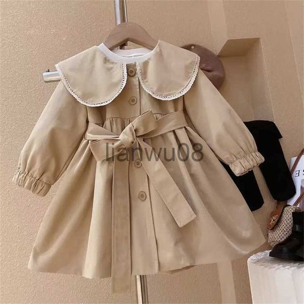 jackets girls coat fashion doll collar windbreaker 2023 spring and autumn new korean version baby tunic jacket girl autumn clothes x0811, Blue;gray
jackets girls coat fashion doll collar windbreaker 2023 spring and autumn new korean version baby tunic jacket girl autumn clothes x0811, Blue;gray