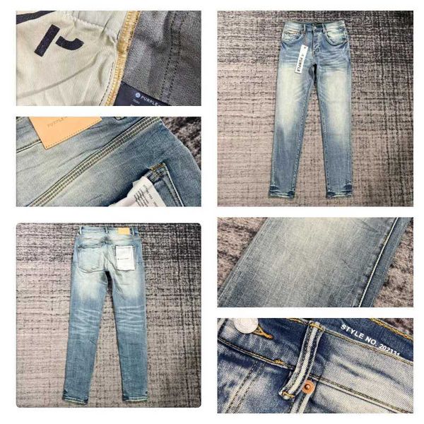 purple brand trendy men's anti aging slim hole fit casual jeans old water wash spray paint splashing effect, Blue
purple brand trendy men's anti aging slim hole fit casual jeans old water wash spray paint splashing effect, Blue
