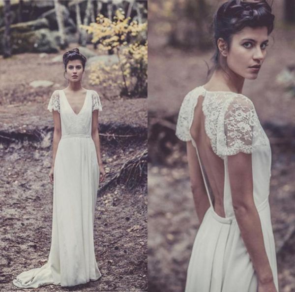 bohemian wedding dresses laure de sagazan sheath bridal gowns backless v neck boho beach wedding gowns short sheer lace sleev9014150, White
bohemian wedding dresses laure de sagazan sheath bridal gowns backless v neck boho beach wedding gowns short sheer lace sleev9014150, White