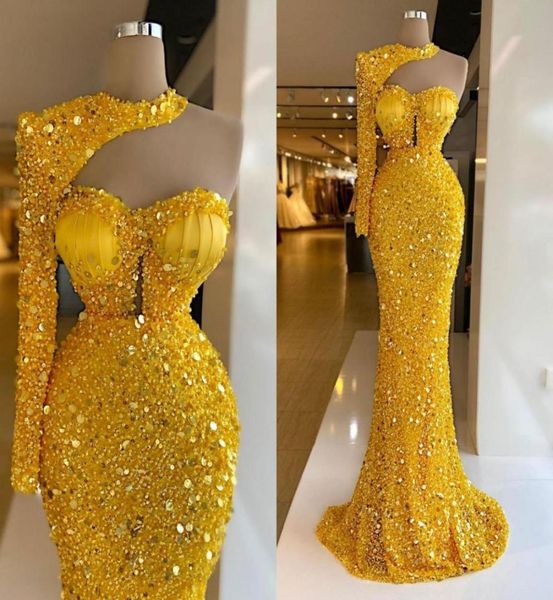 2021 luxury evening dresses wear bright yellow mermaid halter one shoulder sequined lace crystal beading formal party dress p8887637, Black;red
2021 luxury evening dresses wear bright yellow mermaid halter one shoulder sequined lace crystal beading formal party dress p8887637, Black;red