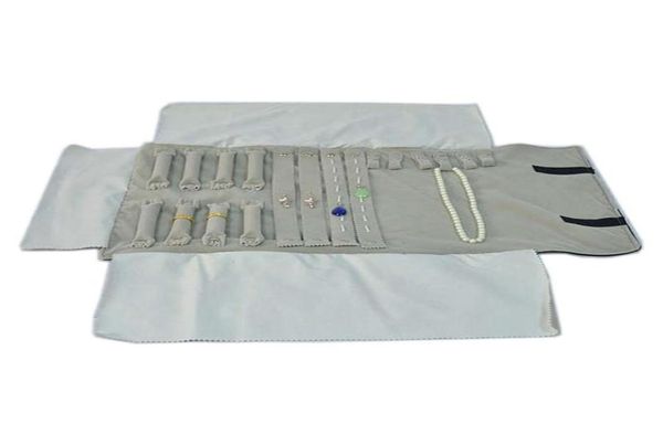 grey velvet jewelry display set earrings ring pendant necklace bracelet chain storage organizer travel roll bag246l6664409, Pink;blue
grey velvet jewelry display set earrings ring pendant necklace bracelet chain storage organizer travel roll bag246l6664409, Pink;blue