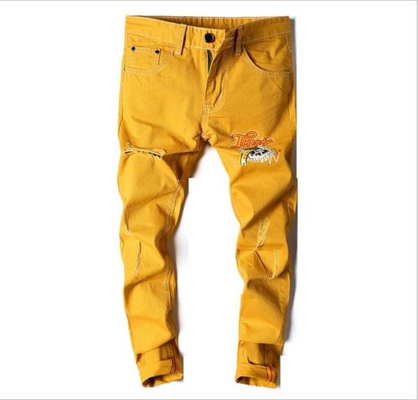 men skinny jeans yellow denim jean pants good quality men stretch slim long jeans high street style fashion8705619, Blue
men skinny jeans yellow denim jean pants good quality men stretch slim long jeans high street style fashion8705619, Blue