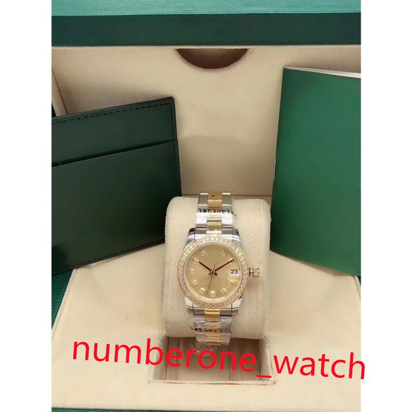 women's watch 31mm watches automatic 2813 movement mechanical watchs stainless steel strap diamond bezel lady ladies waterproof wristwa, Slivery;brown 
women's watch 31mm watches automatic 2813 movement mechanical watchs stainless steel strap diamond bezel lady ladies waterproof wristwa, Slivery;brown