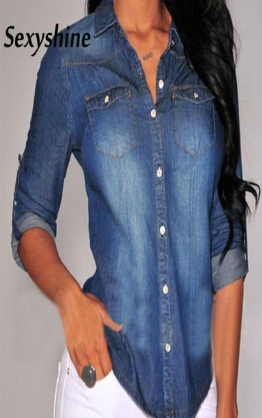 denim blouses women lapel button blue down long sleeve slim fit casual fashion spring autumn female classic jeans shirt 8462048, White
denim blouses women lapel button blue down long sleeve slim fit casual fashion spring autumn female classic jeans shirt 8462048, White