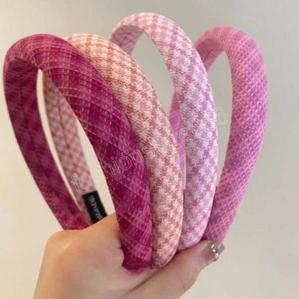 new fashion headband for women candy pink sponge hairband casual plaid turban autumn hair accessories, Silver
new fashion headband for women candy pink sponge hairband casual plaid turban autumn hair accessories, Silver