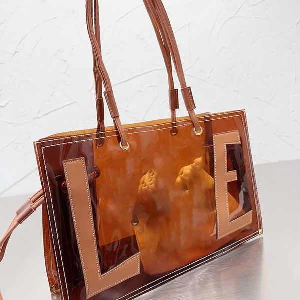 le brown jelly bag transparent designer bag totes large capacity designers handbags vintage letter print shopping bag purses women beach bag
le brown jelly bag transparent designer bag totes large capacity designers handbags vintage letter print shopping bag purses women beach bag