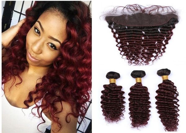 1b99j burgundy ombre brazilian deep wave human hair bundles with frontal closure wine red dark roots curly virgin hair 13x4 full 4833937, Black;brown
1b99j burgundy ombre brazilian deep wave human hair bundles with frontal closure wine red dark roots curly virgin hair 13x4 full 4833937, Black;brown