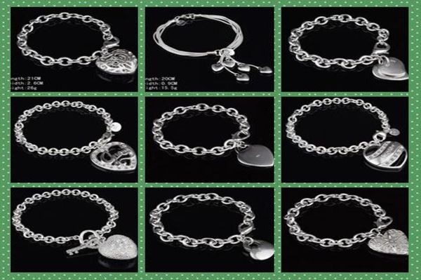 man woman bracelets mix order 9 styles 10pcslot plated 925 silver love heart pendant link chain charm bracelets highquality3443587, Black
man woman bracelets mix order 9 styles 10pcslot plated 925 silver love heart pendant link chain charm bracelets highquality3443587, Black