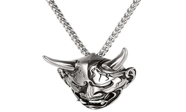men039s gothic punk style jewelry stainless steel silver black devil horn skull pendant necklace amuletprotectiondecoration7994849
men039s gothic punk style jewelry stainless steel silver black devil horn skull pendant necklace amuletprotectiondecoration7994849