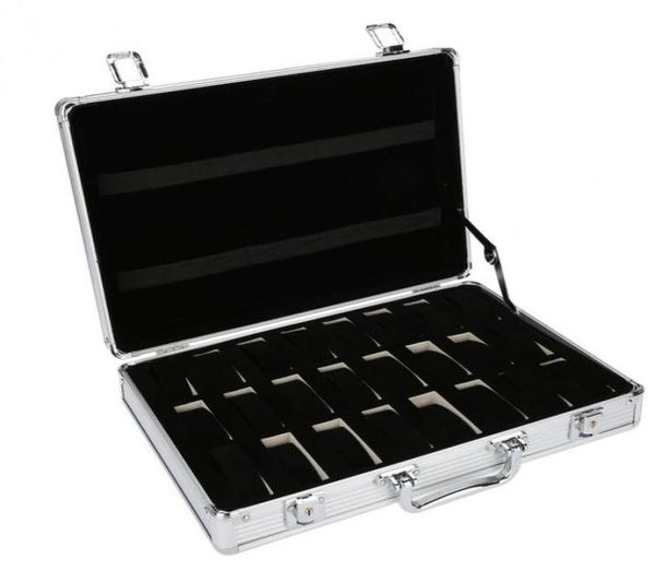 24 grid aluminum suitcase case display storage box watch storage box case watch bracket clock clock2524993, Black;blue
24 grid aluminum suitcase case display storage box watch storage box case watch bracket clock clock2524993, Black;blue
