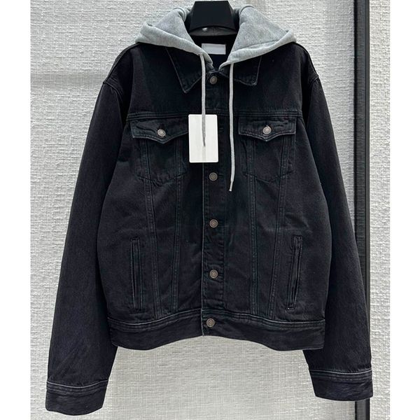8.11 fashion contrast color fake two piece hooded drawstring letter print denim jacket women, Black;brown
8.11 fashion contrast color fake two piece hooded drawstring letter print denim jacket women, Black;brown