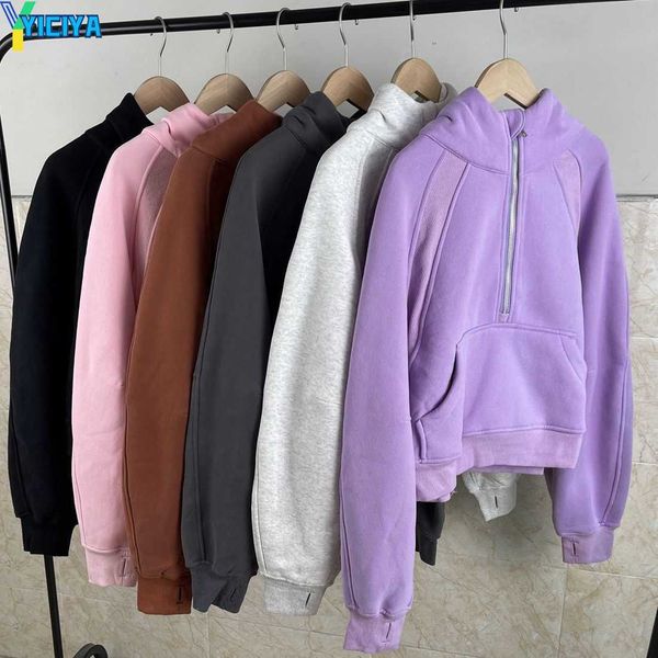 yiciya lulus yoga sweatshirt half zip scuba hoody hoodies outdoor leisure lu sweatshirts gym clothes women workout fitness thick lululemens, Black
yiciya lulus yoga sweatshirt half zip scuba hoody hoodies outdoor leisure lu sweatshirts gym clothes women workout fitness thick lululemens, Black