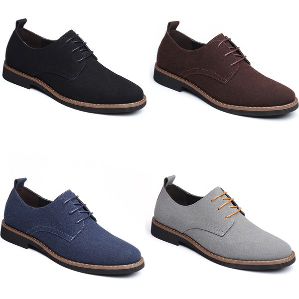 2023 low heel matte leather business shoes men black brown grey anti-suede mens trainers sneakers casual
2023 low heel matte leather business shoes men black brown grey anti-suede mens trainers sneakers casual
