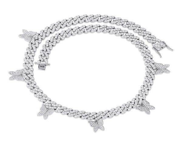 men women fashion necklace gold silver color full cz butterflies 12mm cz cuban chain necklace for men women1741685
men women fashion necklace gold silver color full cz butterflies 12mm cz cuban chain necklace for men women1741685