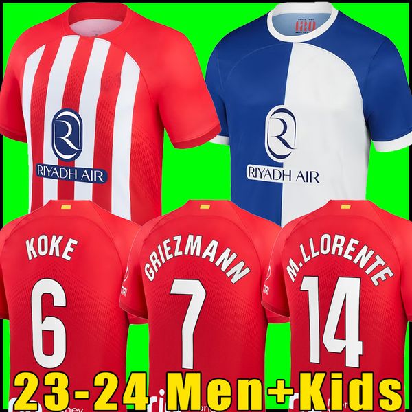 atletico madrids soccer jerseys 23 24 120th anniversary griezmann 2023 2024 m.llorente koke saul correa lemar football shirt men kids kit se, Black;yellow
atletico madrids soccer jerseys 23 24 120th anniversary griezmann 2023 2024 m.llorente koke saul correa lemar football shirt men kids kit se, Black;yellow