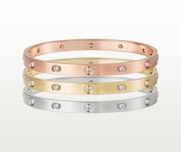 love screw bracelet designer bracelets 10 diamonds bangle luxury jewelry accessories titanium steel alloy goldplated never fade n3454734, Black
love screw bracelet designer bracelets 10 diamonds bangle luxury jewelry accessories titanium steel alloy goldplated never fade n3454734, Black