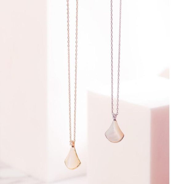 fanshaped skirt s925 silver necklace clavicle chain female tide net white motherofpearl niche design pendant tanabata gift5524936, Red;brown
fanshaped skirt s925 silver necklace clavicle chain female tide net white motherofpearl niche design pendant tanabata gift5524936, Red;brown