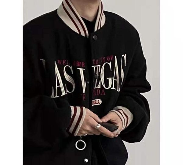 women039s jackets las vegas embroidery american vintage loose jacket men women coat single breasted long sleeve baseball unifor7960366, Black;brown
women039s jackets las vegas embroidery american vintage loose jacket men women coat single breasted long sleeve baseball unifor7960366, Black;brown