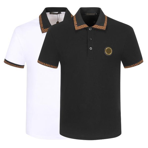 men's high-grade summer solid color embroidery short-sleeve lapel t-shirt men's clothing short-sleeve polo shirt, White;black
men's high-grade summer solid color embroidery short-sleeve lapel t-shirt men's clothing short-sleeve polo shirt, White;black