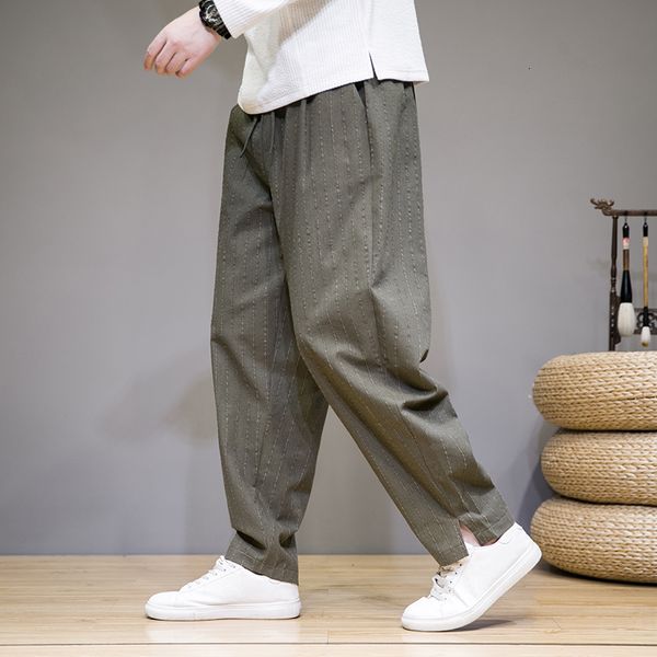 mens pants casual stripe harem male loose japanese style straight vintage men woman trousers cotton linen streetwear 230810, Black
mens pants casual stripe harem male loose japanese style straight vintage men woman trousers cotton linen streetwear 230810, Black