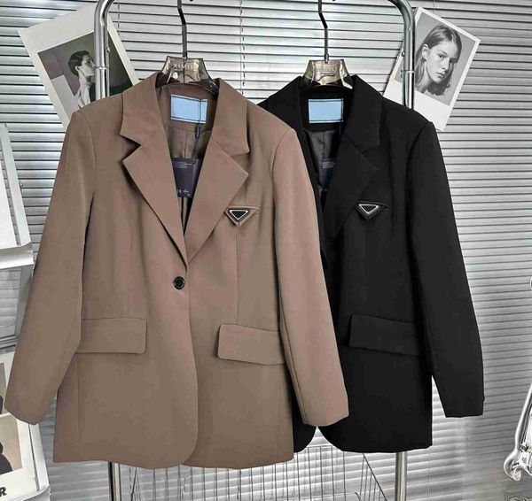 women's suit coat early spring designer jackets fashion matching inverted triangle letter medium and long suits nylon jacket size s-l, White;black
women's suit coat early spring designer jackets fashion matching inverted triangle letter medium and long suits nylon jacket size s-l, White;black