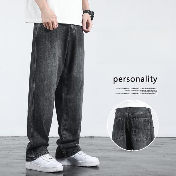 men's jeans 2023 spring and autumn vintage american straight loose high street brand fashion overall casual pants 230810, Blue
men's jeans 2023 spring and autumn vintage american straight loose high street brand fashion overall casual pants 230810, Blue
