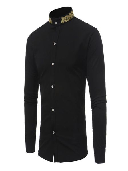 men039s new fashion casual personality wheat ear embroidery stand collar shirt autumn winter male long sleeve shirt4648250, White;black
men039s new fashion casual personality wheat ear embroidery stand collar shirt autumn winter male long sleeve shirt4648250, White;black